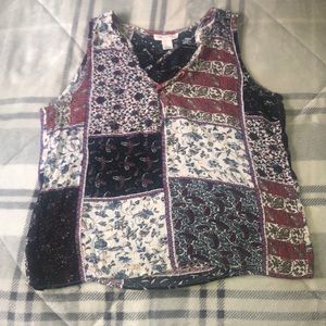 Blouse top- sheer but not see-through